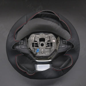 Griffowl Steering Wheel Cover for Crafted Touring Peugeot 308 SW 2014-2021. Perfect grip with our steering wheel wrap and custom interior touch.