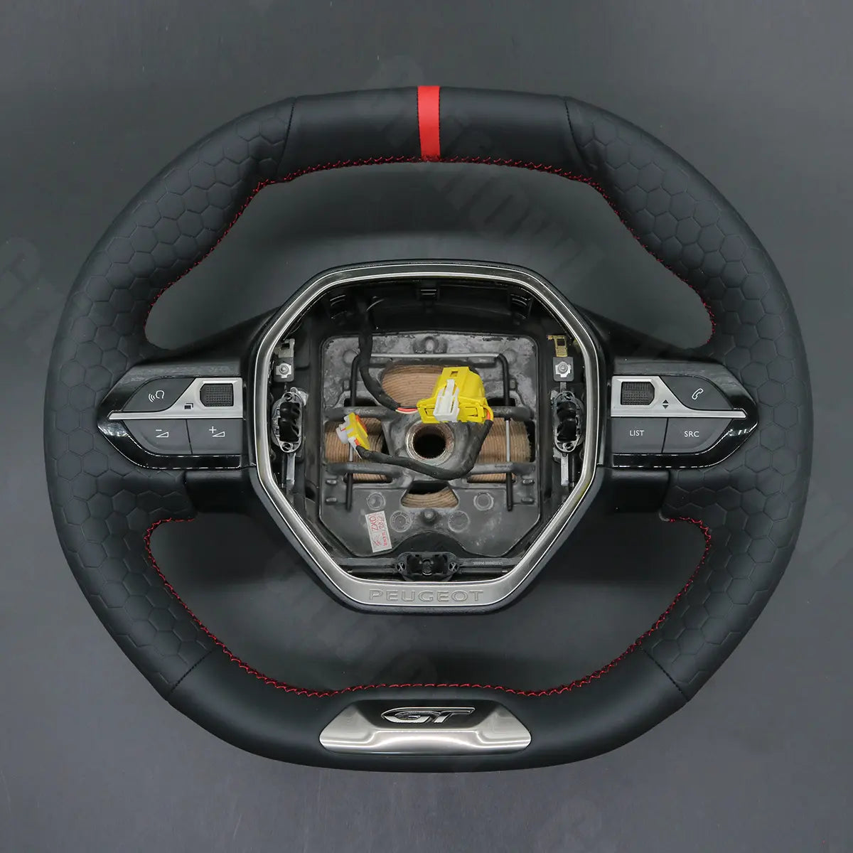 Griffowl Steering Wheel Cover for Crafted Touring Peugeot 308 SW GT 508 SW GT GT Line e-308 SW 2019-2025. Perfect for enthusiasts seeking refined interior mods.