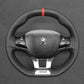 Griffowl Steering Wheel Cover for Crafted Touring Peugeot 308 SW GT GT Line 2015-2025. Elevate your interior with Griffowl's wrap and stitch kit.