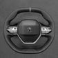 Griffowl Steering Wheel Cover for Crafted Touring Peugeot 508 SW 2019-2022. Perfect grip with our steering wheel wrap and custom interior touch.