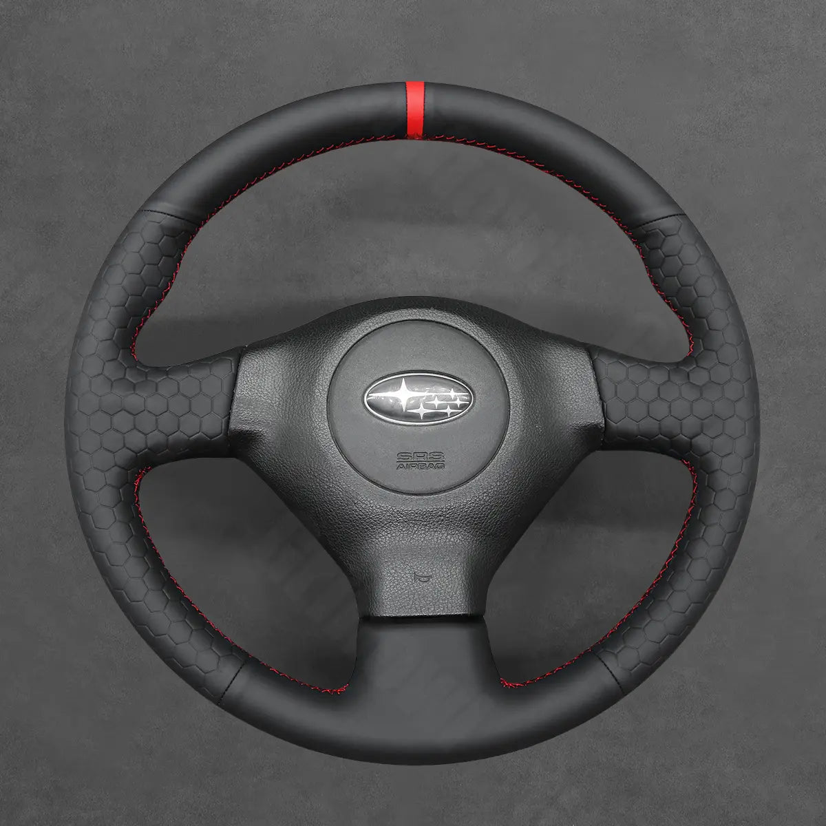 Griffowl Steering Wheel Cover for Crafted Touring Subaru Outback Crafted Touring 2005-2007. Elevate your interior with Griffowl's wrap and stitch kit.
