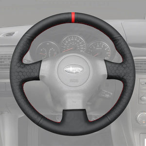Griffowl Steering Wheel Cover for Crafted Touring Subaru Outback Crafted Touring 2005-2007. Elevate your interior with Griffowl's wrap and stitch kit.
