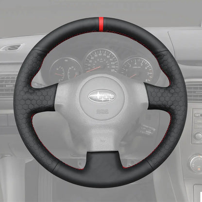 Griffowl Steering Wheel Cover for Crafted Touring Subaru Outback Crafted Touring 2005-2007. Elevate your interior with Griffowl's wrap and stitch kit.

