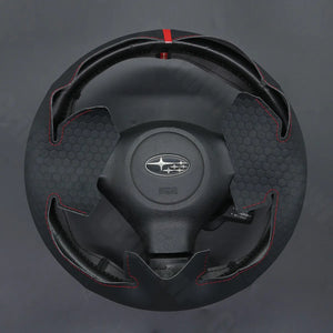 Griffowl Steering Wheel Cover for Crafted Touring Subaru Outback Crafted Touring 2005-2007. Elevate your interior with Griffowl's wrap and stitch kit.
