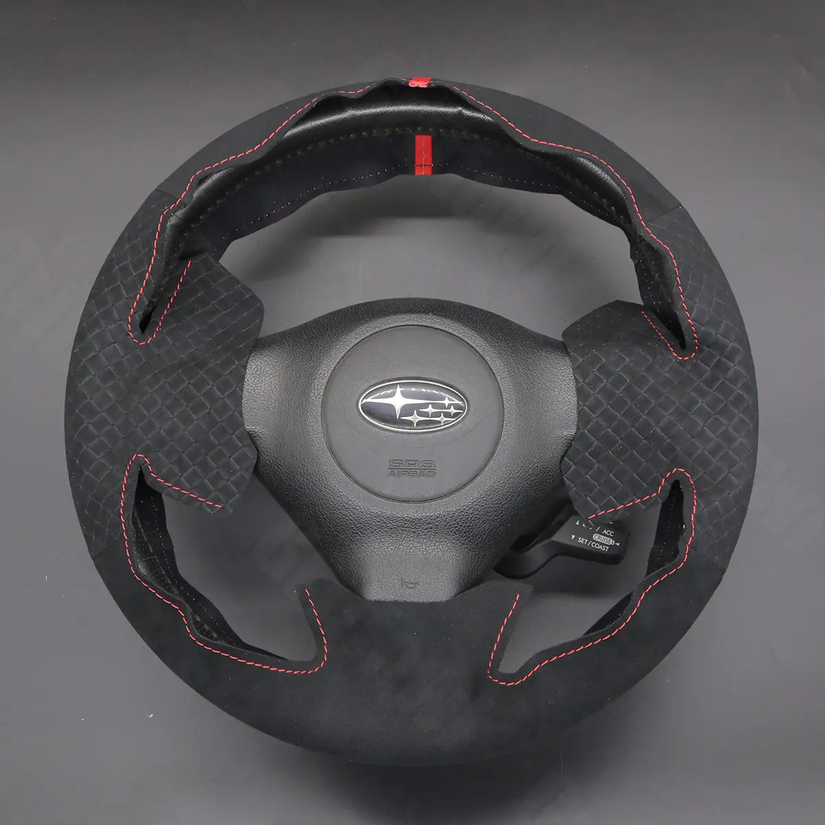 Griffowl Steering Wheel Cover for Crafted Touring Subaru Outback Crafted Touring 2005-2007. Elevate your interior with Griffowl's wrap and stitch kit.
