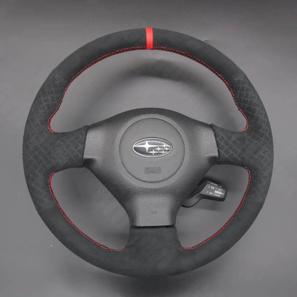 Griffowl Steering Wheel Cover for Crafted Touring Subaru Outback Crafted Touring 2005-2007. Elevate your interior with Griffowl's wrap and stitch kit.
