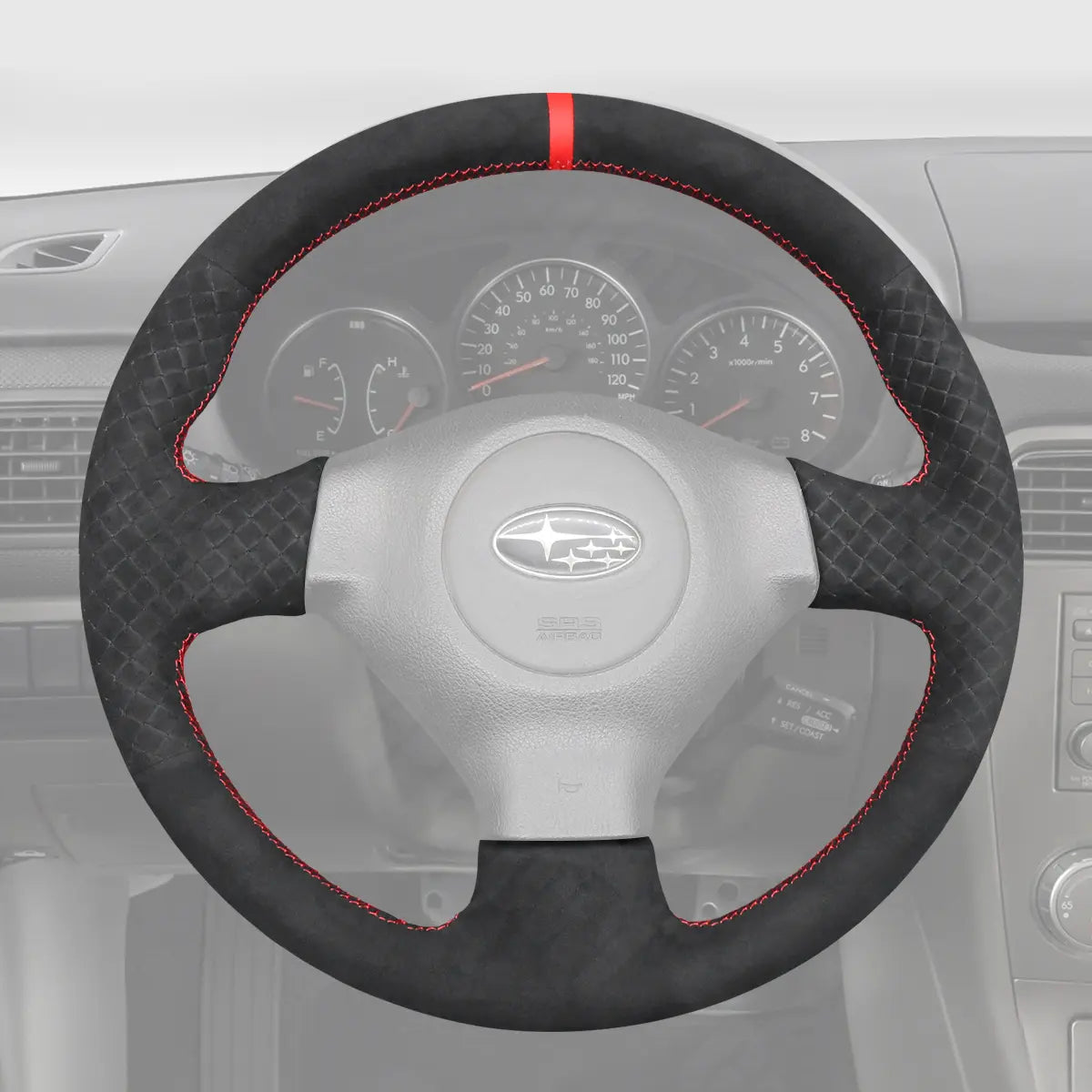 Griffowl Steering Wheel Cover for Crafted Touring Subaru Outback Crafted Touring 2005-2007. Elevate your interior with Griffowl's wrap and stitch kit.
