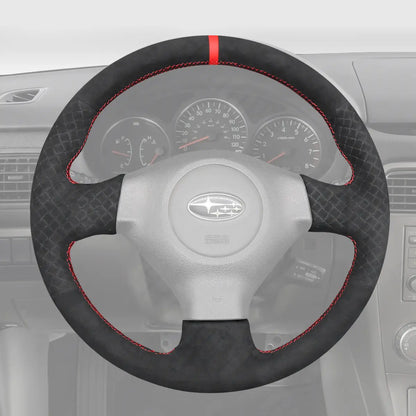 Griffowl Steering Wheel Cover for Crafted Touring Subaru Outback Crafted Touring 2005-2007. Elevate your interior with Griffowl's wrap and stitch kit.
