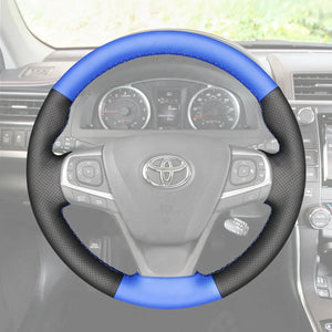 Griffowl Steering Wheel Cover for Toyota Avensis Previa Estima Noah Voxy Verso Camry  Avalon Premio-Harrier 2015-2019. Perfect grip with our steering wheel wrap and custom interior touch.
