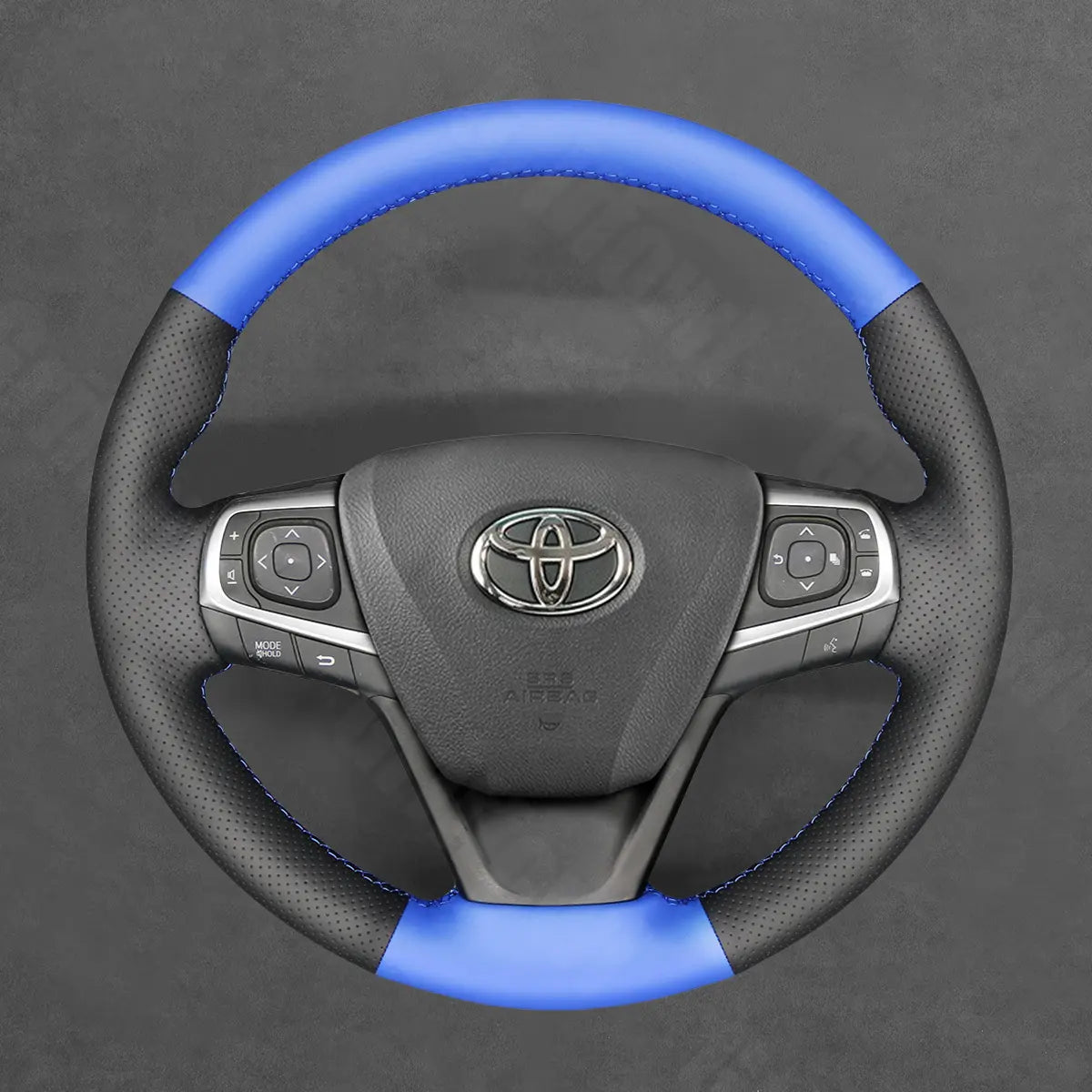 Griffowl Steering Wheel Cover for Toyota Avensis Previa Estima Noah Voxy Verso Camry  Avalon Premio-Harrier 2015-2019. Perfect grip with our steering wheel wrap and custom interior touch.