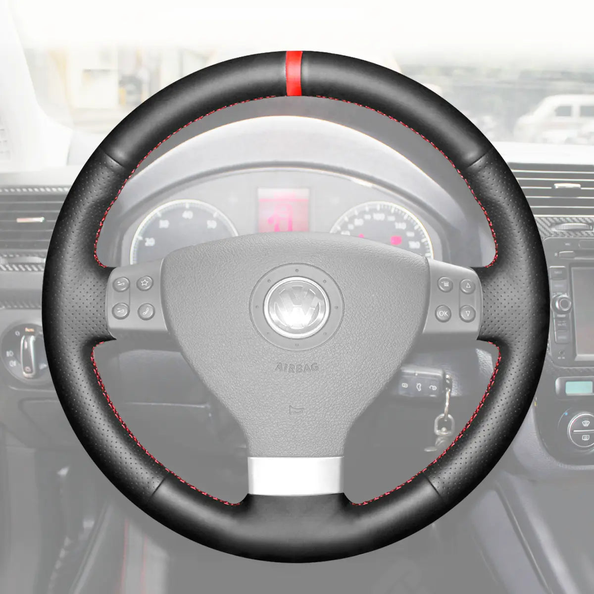 Griffowl Steering Wheel Cover for Crafted Touring Volkswagen VW Passat Variant Crafted Touring B6 Mk6 2005-2010. Turn every drive into a luxury experience.
