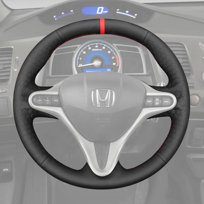 Griffowl Steering Wheel Cover for Customized Sedan Acura CSX 2006-2011. Perfect grip with our steering wheel wrap and custom interior touch.