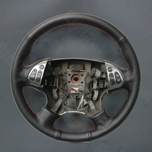 Griffowl Steering Wheel Cover for Customized Sedan Acura TL 2004-2006. Compact, hand-sewn DIY wrap for quick interior mods and grip upgrade.
