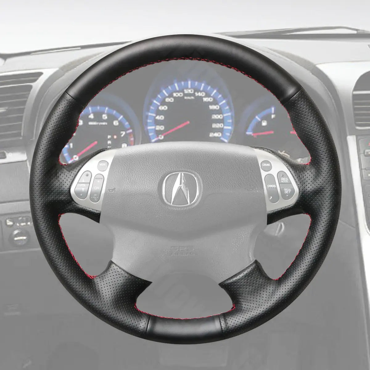 Griffowl Steering Wheel Cover for Customized Sedan Acura TL 2004-2006. Compact, hand-sewn DIY wrap for quick interior mods and grip upgrade.
