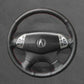 Griffowl Steering Wheel Cover for Customized Sedan Acura TL 2004-2006. Compact, hand-sewn DIY wrap for quick interior mods and grip upgrade.
