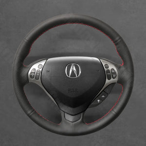 Griffowl Steering Wheel Cover for Customized Sedan Acura TL 2007-2008. Compact, hand-sewn DIY wrap for quick interior mods and grip upgrade.

