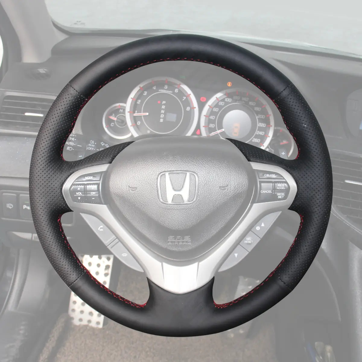 Griffowl Steering Wheel Cover for Customized Sedan Acura TSX 2009-2014. Perfect grip with our steering wheel wrap and custom interior touch.