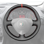 Griffowl Steering Wheel Cover for Customized Sedan Alfa Romeo 156 2003-2005. Perfect grip with our steering wheel wrap and custom interior touch.