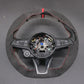 Griffowl Steering Wheel Cover for Customized Sedan Alfa Romeo Giulia 2020-2022. For refined interior upgrades using our wrap and stitch kit.