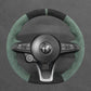 Griffowl Steering Wheel Cover for Customized Sedan Alfa Romeo Giulia 2020-2022. For refined interior upgrades using our wrap and stitch kit.