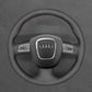 Griffowl Steering Wheel Cover for Customized Sedan Audi A3 8P A4 B8 A5 A8 RS4 S4 S5 S6 S8 2005-2013. Hand-sewn DIY kit blends grip, function, and style inside.