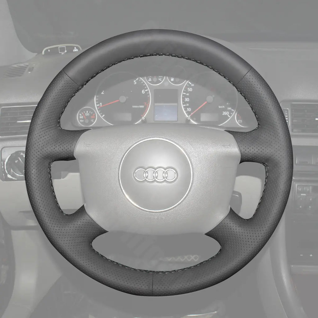 Griffowl Steering Wheel Cover for Customized Sedan Audi A4 A6 A8 1998-2004. Perfect grip with our steering wheel wrap and custom interior touch.