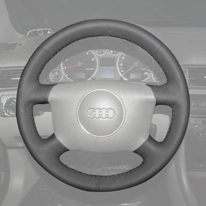 Griffowl Steering Wheel Cover for Customized Sedan Audi A4 A6 A8 1998-2004. Perfect grip with our steering wheel wrap and custom interior touch.