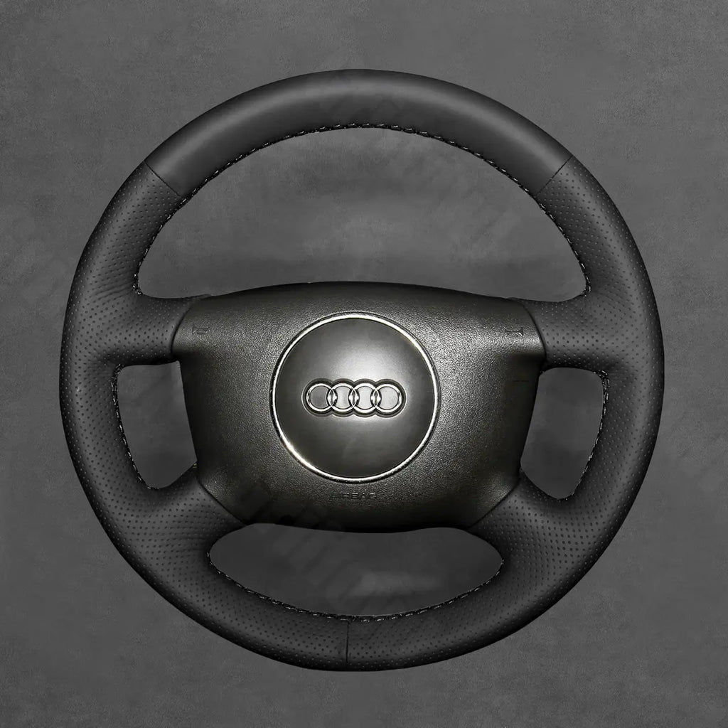 Griffowl Steering Wheel Cover for Customized Sedan Audi A4 A6 A8 1998-2004. Perfect grip with our steering wheel wrap and custom interior touch.