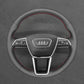 Griffowl Steering Wheel Cover for Customized Sedan Audi A6 A7 A8 S6 S7 S8 RS6 RS7 2018-2024. Elevate your interior with Griffowl's wrap and stitch kit.