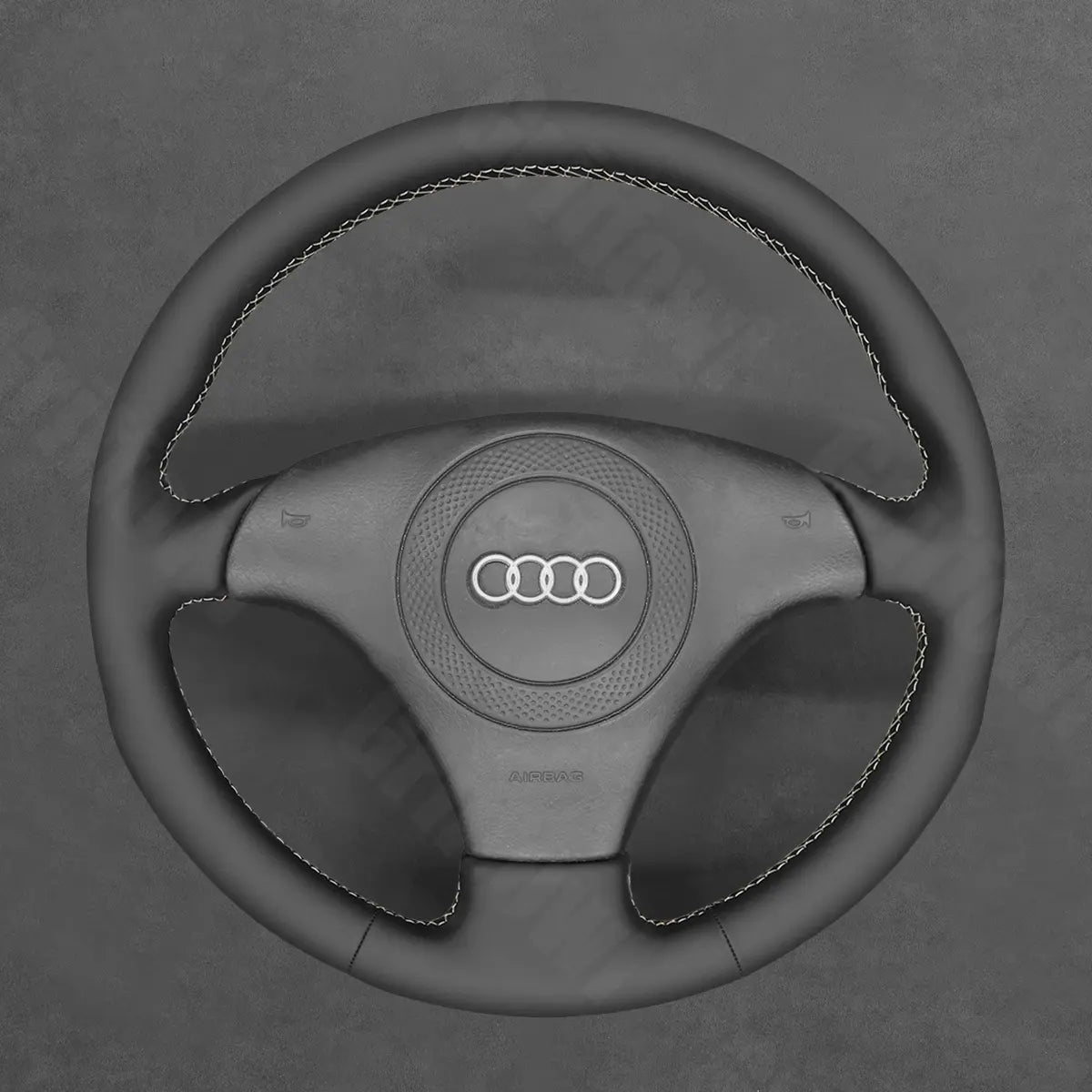 Griffowl Steering Wheel Cover for Customized Sedan Audi A8 S4 S6 1997-2002. Perfect grip with our steering wheel wrap and custom interior touch.