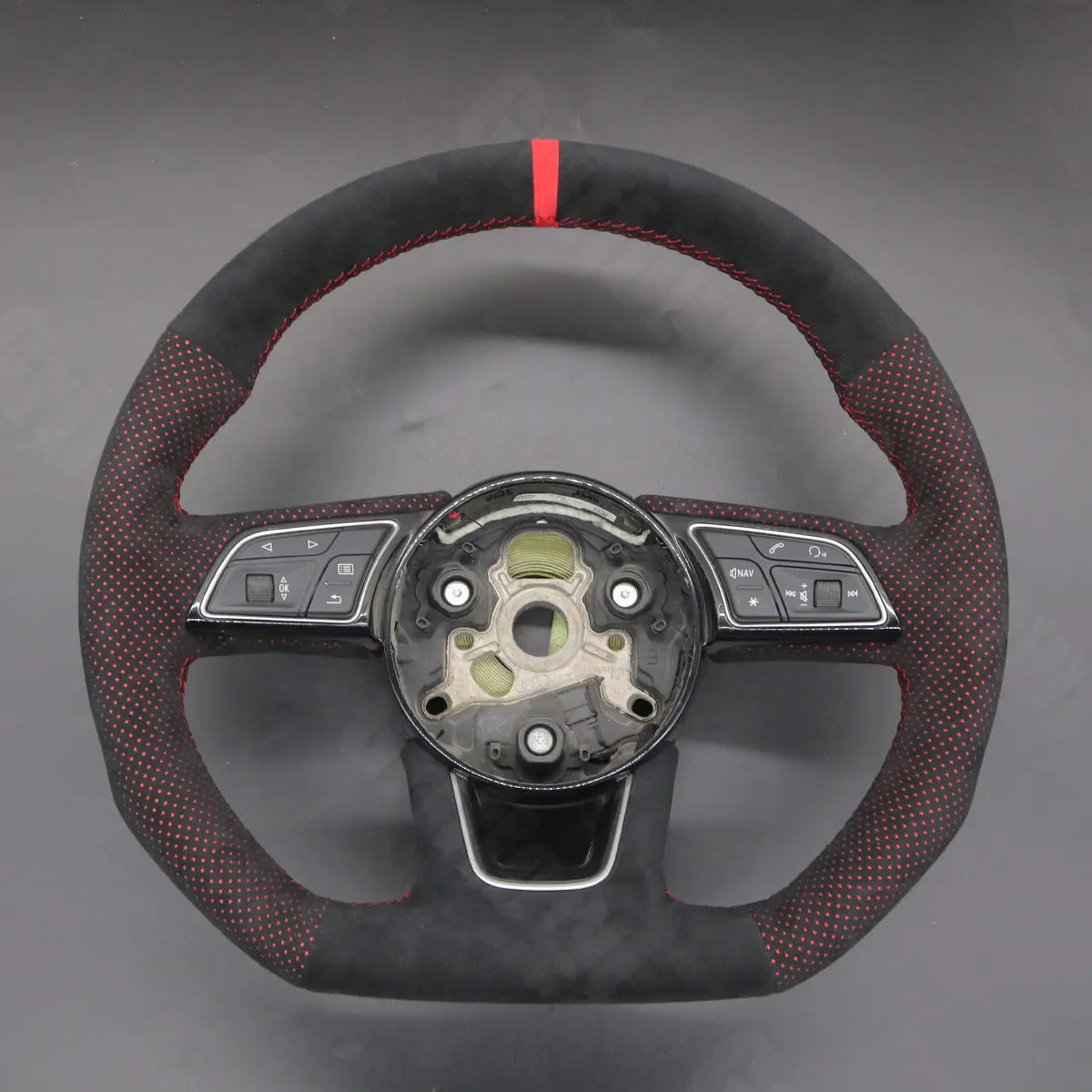 Griffowl Steering Wheel Cover for Customized Sedan Audi S3 S4 S5 RS3 RS4 RS5 2016-2022. Elevate your interior with Griffowl's wrap and stitch kit.