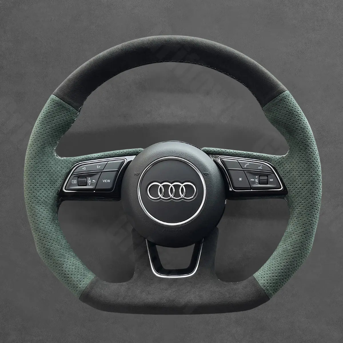 Griffowl Steering Wheel Cover for Customized Sedan Audi S3 S4 S5 RS3 RS4 RS5 2016-2022. Elevate your interior with Griffowl's wrap and stitch kit.