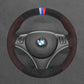 Griffowl Steering Wheel Cover for Customized Sedan BMW 3 Series E90 M3 2005-2013. For refined interior upgrades using our wrap and stitch kit.