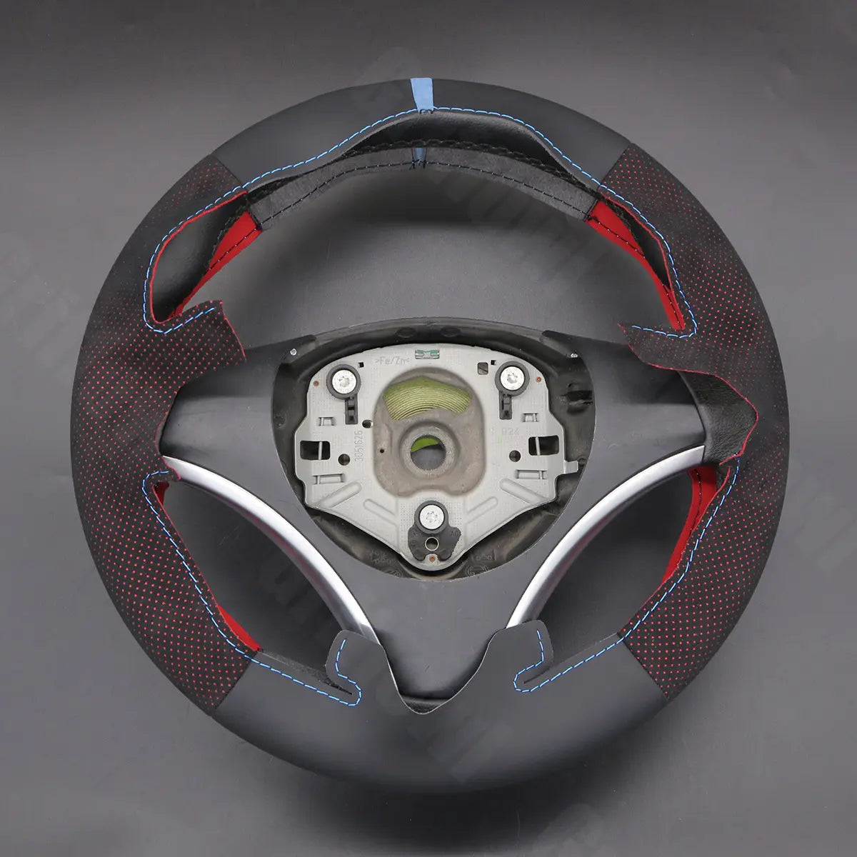 Griffowl Steering Wheel Cover for Customized Sedan BMW 3 Series E90 M3 2005-2013. For refined interior upgrades using our wrap and stitch kit.