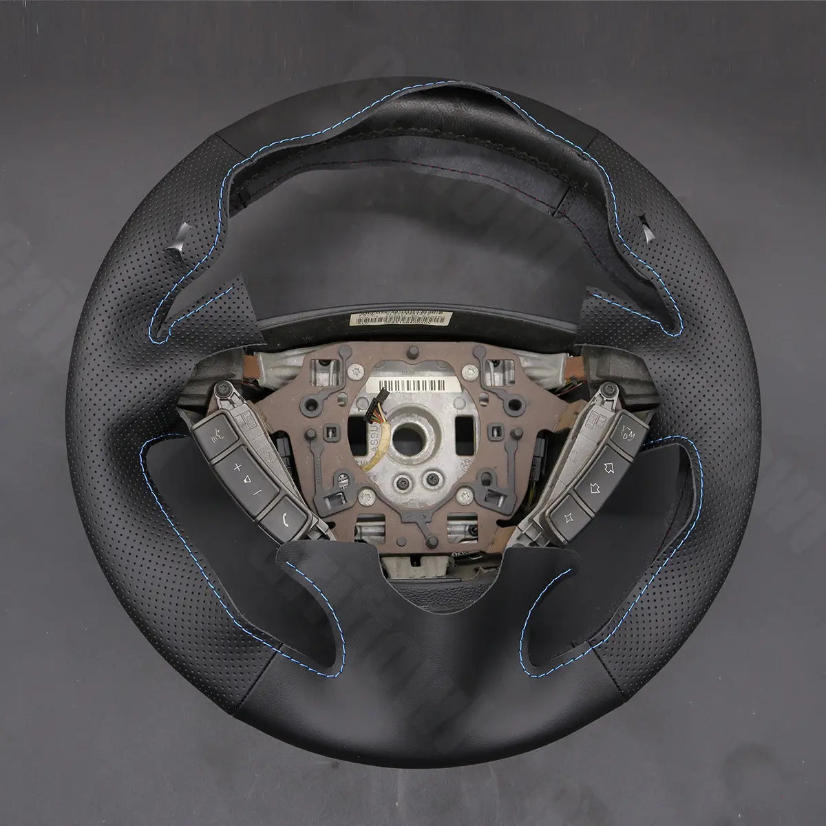 Griffowl Steering Wheel Cover for Customized Sedan BMW 7 Series E65 E66 2001-2008. For refined interior upgrades using our wrap and stitch kit.