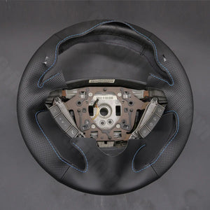 Griffowl Steering Wheel Cover for Customized Sedan BMW 7 Series E65 E66 2001-2008. For refined interior upgrades using our wrap and stitch kit.