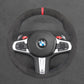 Griffowl Steering Wheel Cover for Customized Sedan BMW M3 G80 2021-2024. Perfect grip with our steering wheel wrap and custom interior touch.