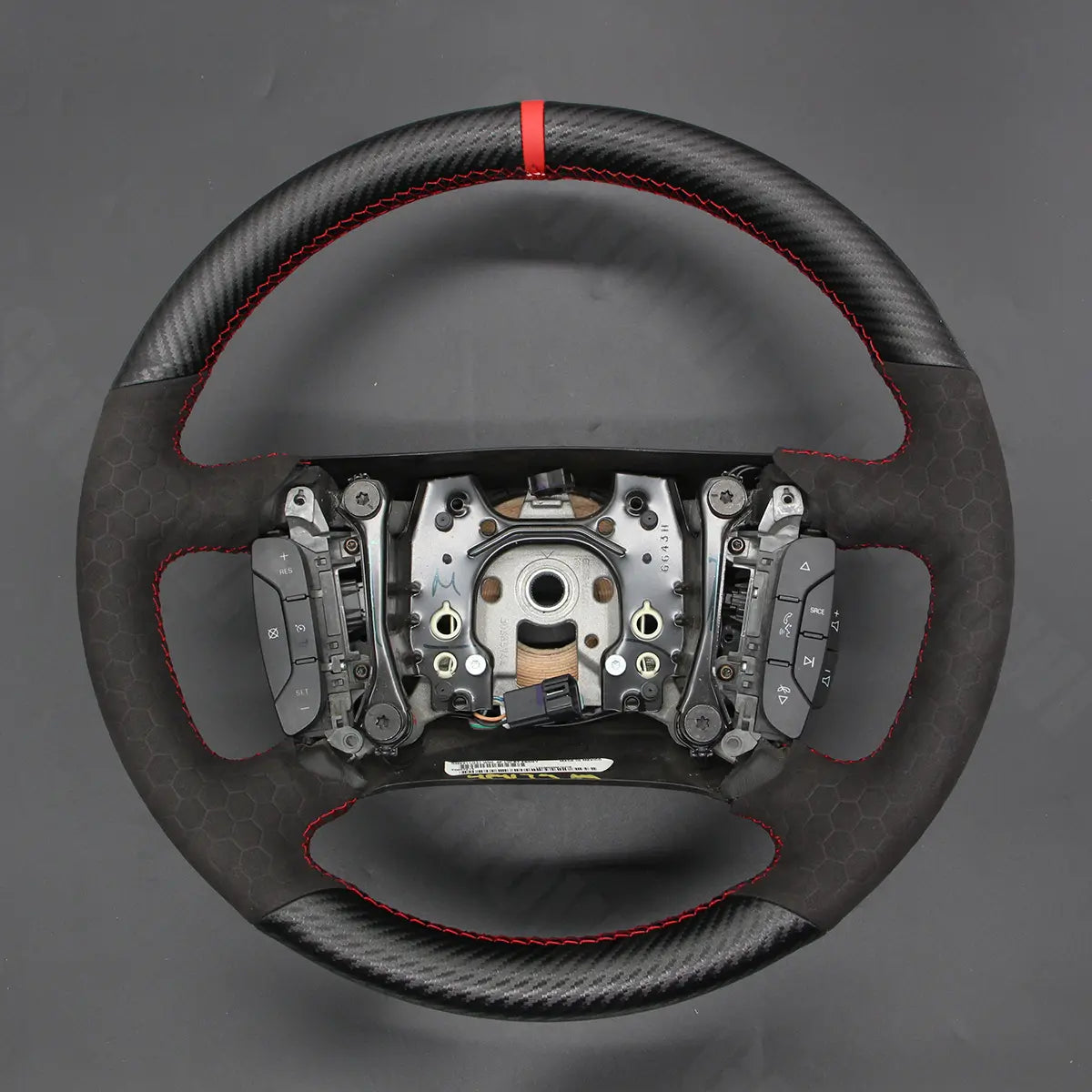 Griffowl Steering Wheel Cover for Customized Sedan Chevrolet Malibu Impala 2006-2013. Hand-sewn kit for drivers seeking precision and comfort.
