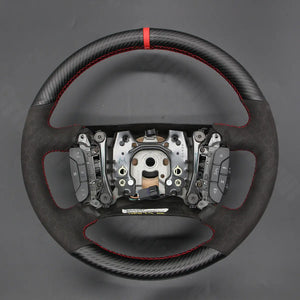 Griffowl Steering Wheel Cover for Customized Sedan Chevrolet Malibu Impala 2006-2013. Hand-sewn kit for drivers seeking precision and comfort.
