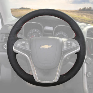 Griffowl Steering Wheel Cover for Bespoke Hatchback Chevrolet Chevy Volt 2012-2013. Hand-sewn kit for drivers seeking precision and comfort.
