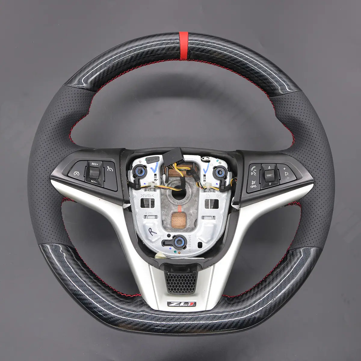 Griffowl Steering Wheel Cover for Customized Sedan Chevrolet Sonic RS LT 2012-2020. Hand-sewn kit for drivers seeking precision and comfort.
