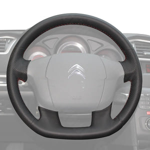 Griffowl Steering Wheel Cover for Customized Sedan Citroen C4 2010-2018. Perfect grip with our steering wheel wrap and custom interior touch.
