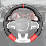 Griffowl Steering Wheel Cover for Customized Sedan Dodge Charger SRT 2015-2023. For refined interior upgrades using our wrap and stitch kit.
