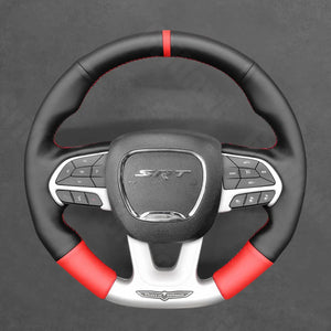 Griffowl Steering Wheel Cover for Customized Sedan Dodge Charger SRT 2015-2023. For refined interior upgrades using our wrap and stitch kit.
