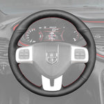 Griffowl Steering Wheel Cover for Customized Sedan Dodge Dart 2013-2016. Perfect grip with our steering wheel wrap and custom interior touch.
