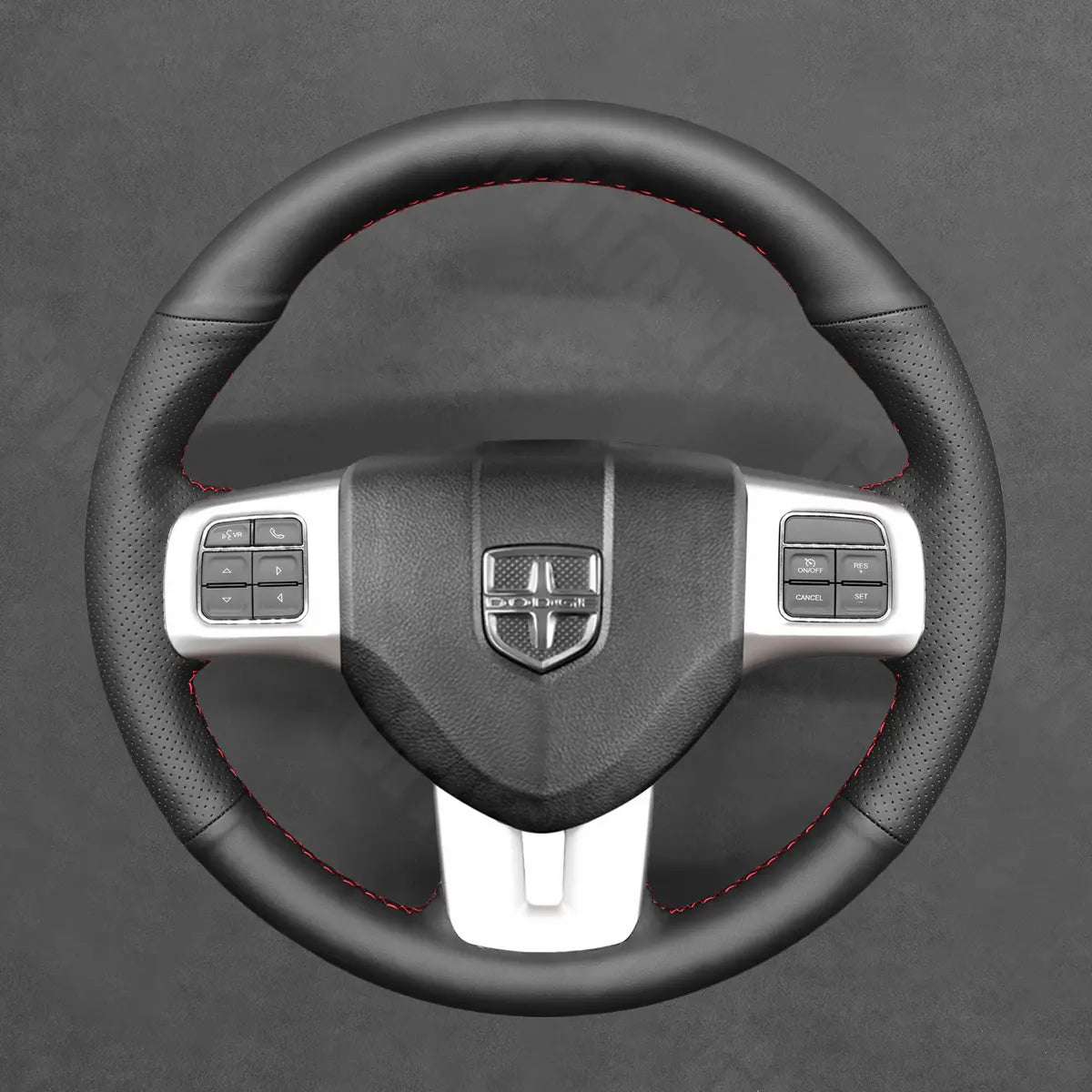 Griffowl Steering Wheel Cover for Customized Sedan Dodge Dart 2013-2016. Perfect grip with our steering wheel wrap and custom interior touch.
