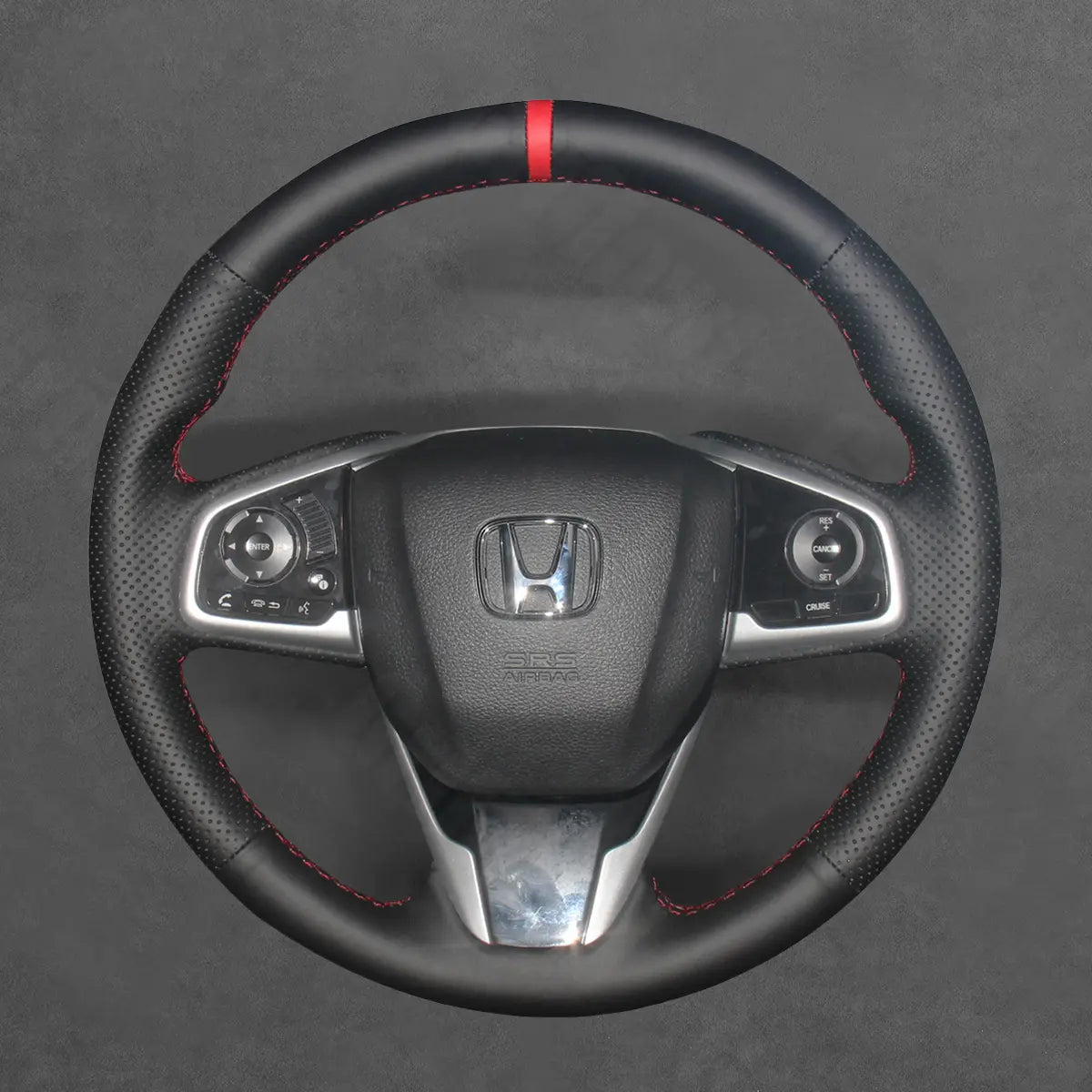 Griffowl Steering Wheel Cover for Customized Sedan Honda Clarity 2018-2021. Perfect grip with our steering wheel wrap and custom interior touch.