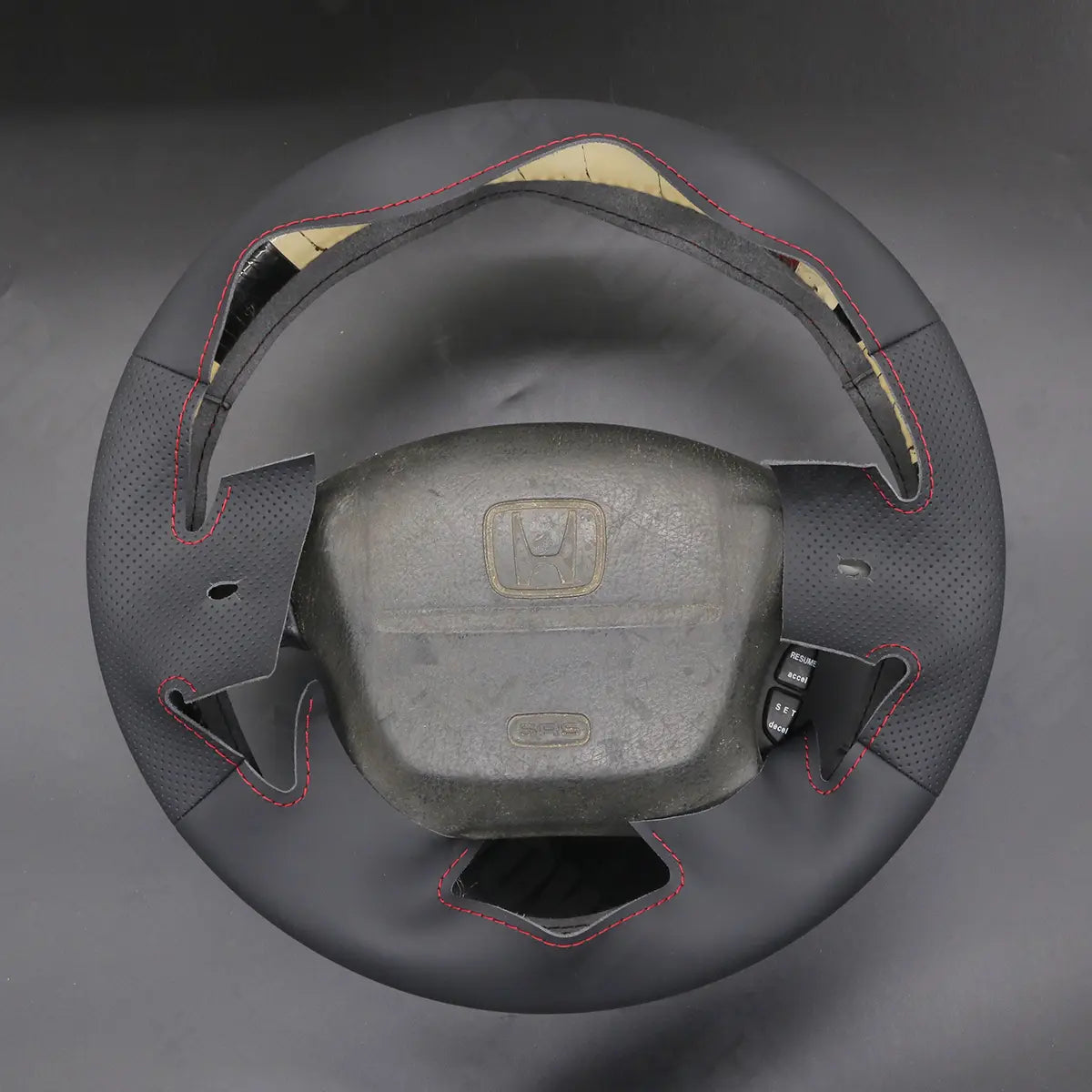 Griffowl Steering Wheel Cover for Customized Sedan Honda Integra 1994-2001. Perfect grip with our steering wheel wrap and custom interior touch.