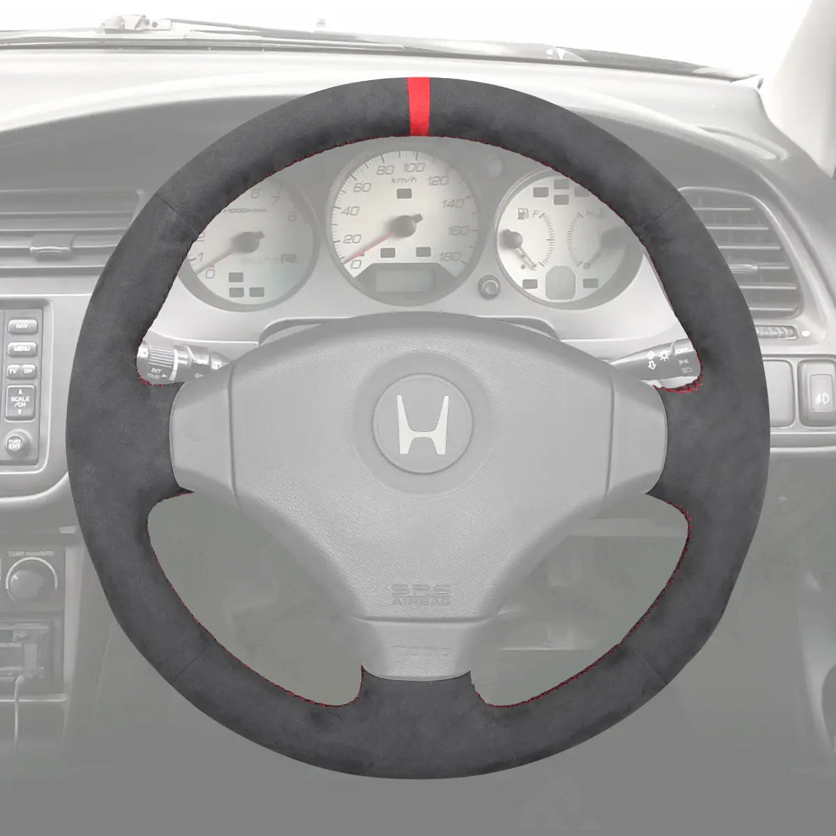 Griffowl Steering Wheel Cover for Customized Sedan Honda Integra Type R DC2 Civic EK9 Accord 1997-2002. Perfect for enthusiasts seeking refined interior mods.