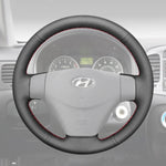 Griffowl Steering Wheel Cover for Customized Sedan Hyundai Accent 2006-2011. Perfect grip with our steering wheel wrap and custom interior touch.
